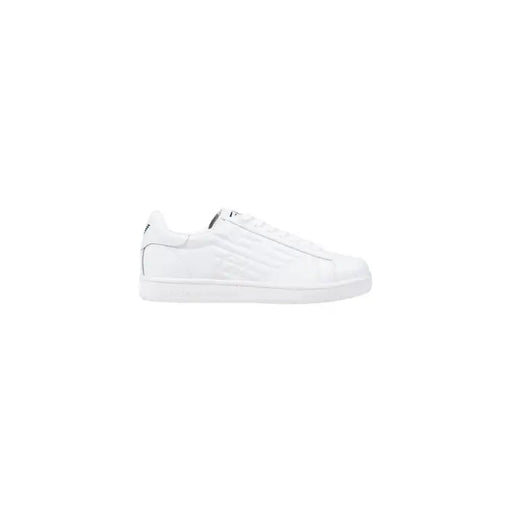 White leather sneaker with a white sole from Black Leather Sneaker collection