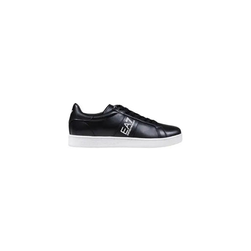 Black leather sneaker with a white sole showcasing modern sneaker design