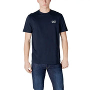 Navy blue t-shirt from EA7 Men’s White Cotton T-Shirt collection for stylish casual wear