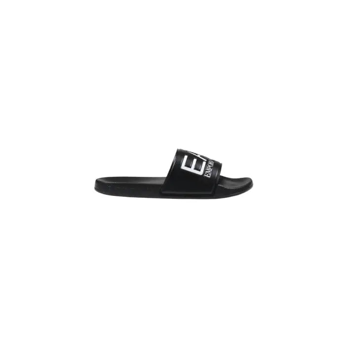 Black slide sandal from EA7 Women Slip-On White Slippers for Spring Summer collection