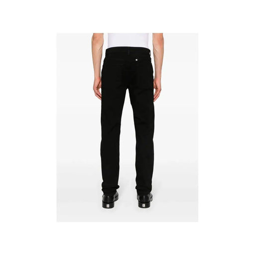Schwarze, schmal geschnittene Stretch-Jeans aus Baumwolle von Givenchy für Herren mit dezenten Ziernähten