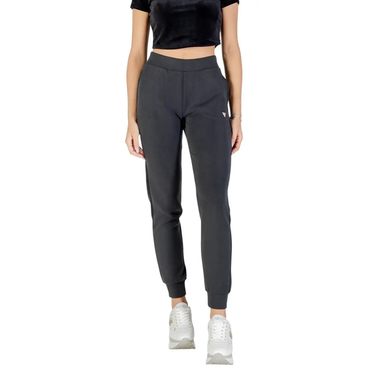 Women’s dark grey athletic joggers from Guess Active Womens Black Fall Winter Trousers collection