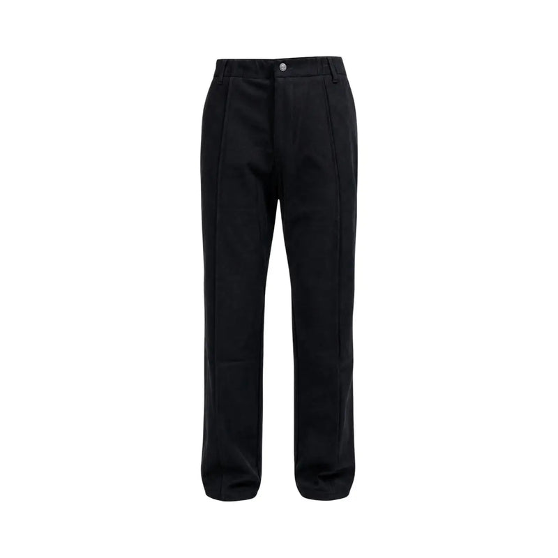 Guess Schwarze Herren-Baumwollhose mit geradem Bein und dezenten Vordertaschen.