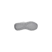 Graue Gummisohle mit strukturiertem Profil und guess Markenname eingeprägt guess Damen-Sneaker aus Polyester, silberfarben, Slip