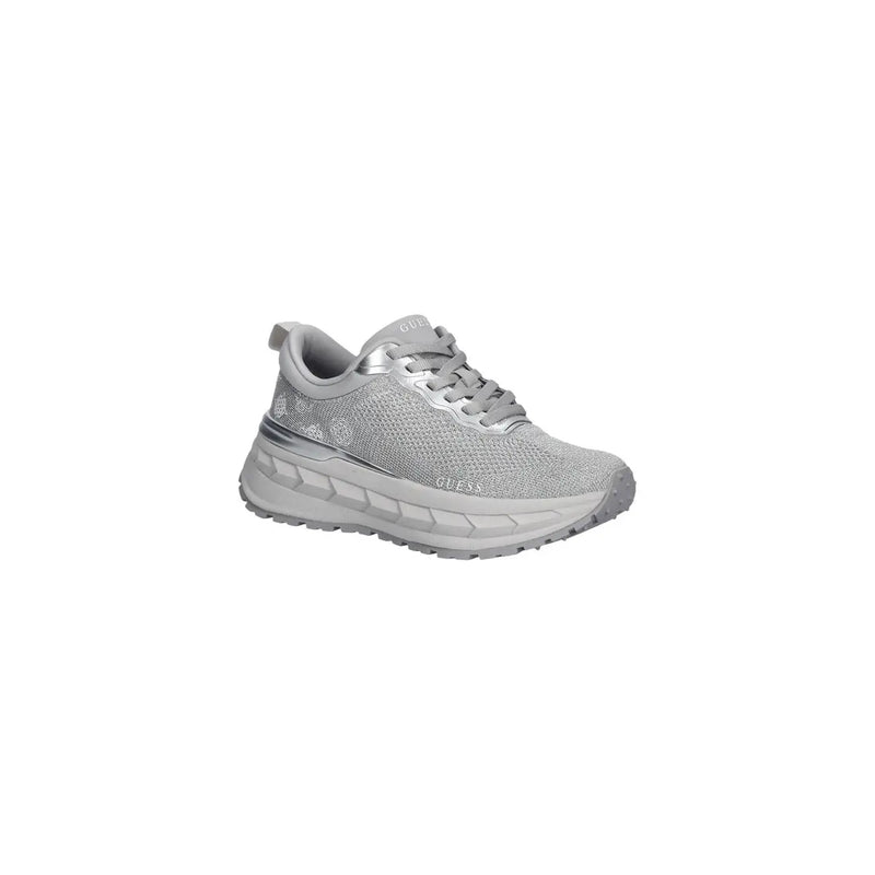 Guess Damen-Sneaker in Silber mit Obermaterial aus Polyester-Mesh und klobiger, strukturierter Sohle mit Metallic-Akzenten
