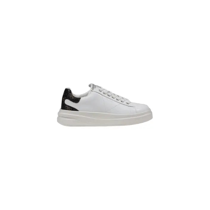 White leather sneaker with black heel accent from Guess Women’s Fall Winter Collection