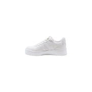 Guess Weiße Damen-Plateau-Sneaker aus Polyurethan mit klarem, minimalistischem Design und dezenten Struktur-Einsätzen zum Schnüren.