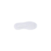 Weiße Gummisohle mit geprägtem guess Logo und gerippte Textur auf Guess Weiße Damen-Sneaker aus Polyurethan zum Hineinschlüpfen