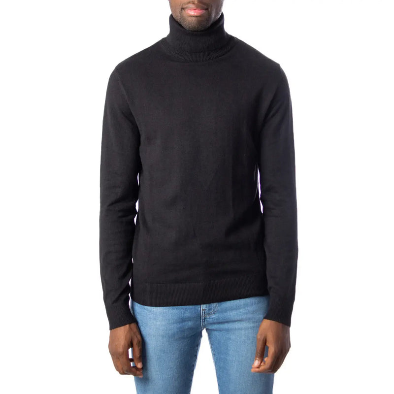 Black turtleneck sweater from Jack & Jones Blue Turtleneck Sweater for Men