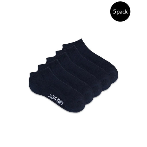 Black jack and jones ankle socks with white branding on the foot for men underwear collection
