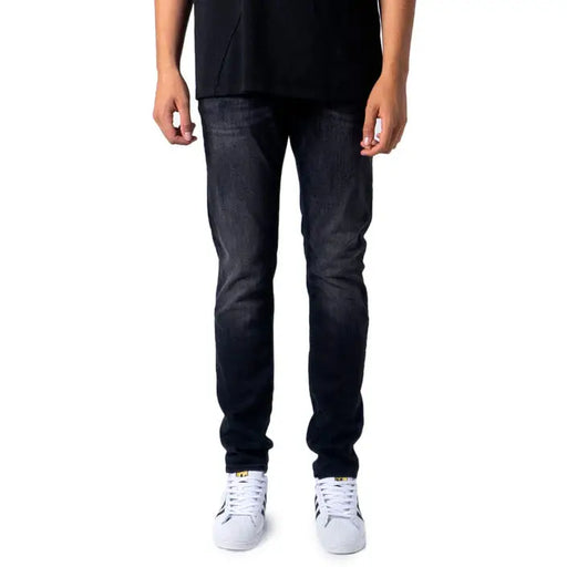 Faded black denim jeans from Jack and Jones Men’s Black Jeans Fall Winter collection