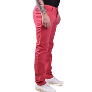 Jacob Cohen Rote Herren-Chino-Hose aus Baumwolle mit schmaler Passform und dezenten Ziernähten
