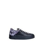 Black leather sneaker with leopard print heel from Levi’s Women’s collection