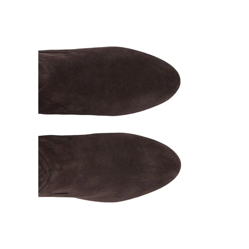 Liu Jo Damen-Lederstiefel Blake, braun, Herbst/Winter, mit dunkelbraunem Wildleder und spitzer Zehenpartie