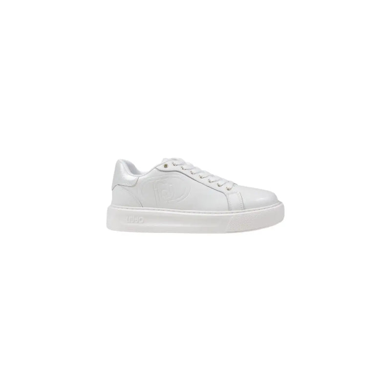 Liu Jo Damen-Sneaker aus Leder, weiß, Frühling/Sommer, niedrige Ausführungtop Sneaker mit minimalistischem Design und geprägtem Logo