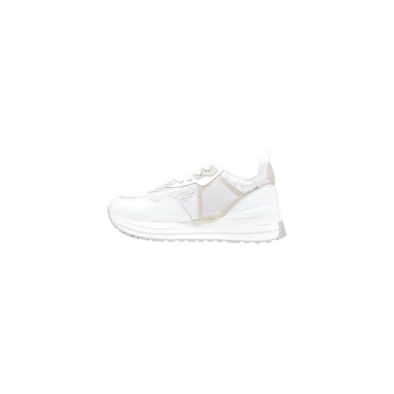 Liu Jo Damen-Sneaker, weiß, mit Mesh- und Synthetik-Overlays und klobiger Polyurethansohle, Freizeitschuhe