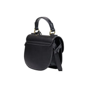 Ich liebe die schwarze Moschino-Handtasche aus Polyurethan für Damen mit geschwungenen Kanten. top Tragegriff und verstellbarer Schultergurt, 21 x 17 x 8 cm