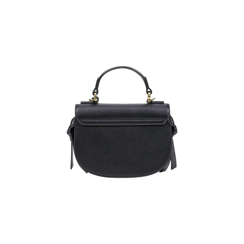 Love Moschino schwarze Damenhandtasche aus strukturiertem Leder mit top Griff und goldfarbene Beschläge, Maße: B 21 x H 17 x L 8 cm