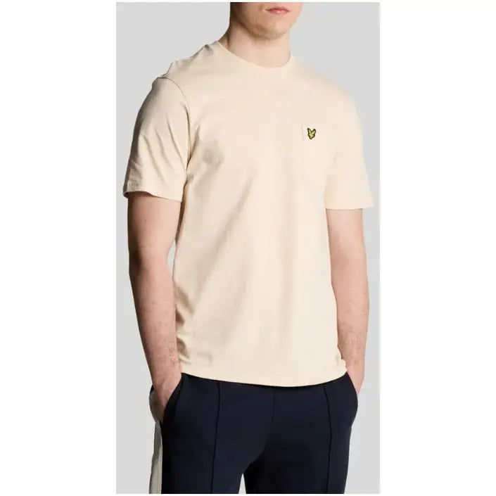 Beige crew-neck T-shirt from Lyle & Scott Men’s Pink Printed T-Shirt collection