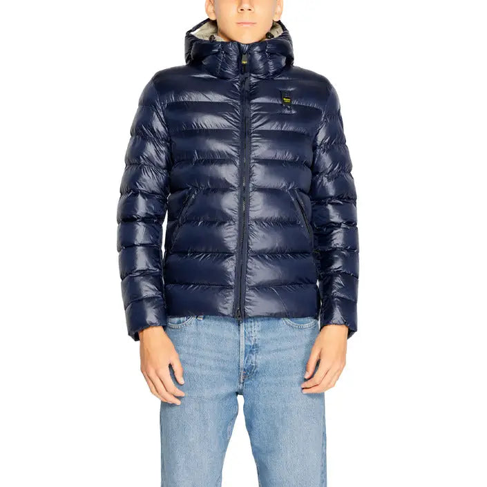Marineblaue Steppjacke mit Kapuze – stilvoll, warm und kuschelig.