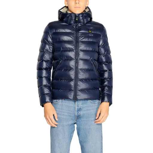 Marineblaue Steppjacke mit Kapuze – stilvoll, warm und kuschelig.