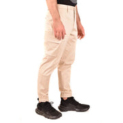 Beige Baumwollhose für Herren von Neil Barrett im Cargo-Stil mit mehreren Taschen und schmal zulaufendem Bein