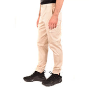 Beige Baumwollhose für Herren von Neil Barrett mit mehreren Cargotaschen und schmal zulaufendem Bein