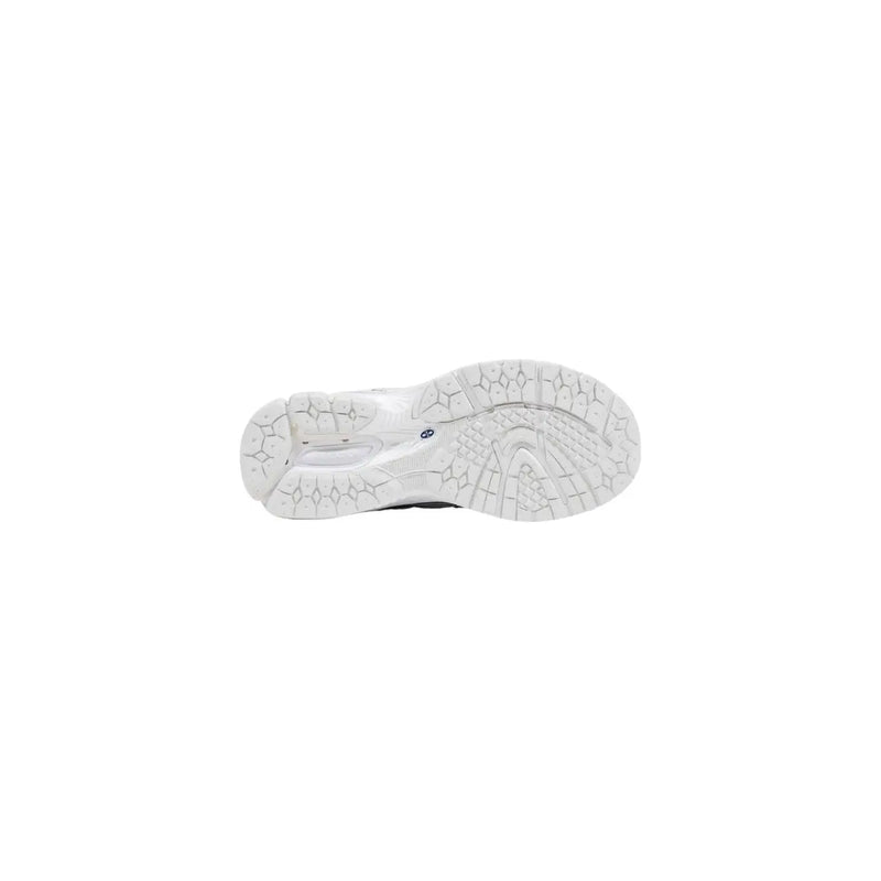 New balance Weiße Damen-Sneaker aus Synthetik mit Schnürung, weißer Gummisohle mit strukturiertem, geometrischem Profil und Markenlogo.
