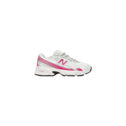 New balance Weiße Damen-Sneaker aus Synthetik mit weiß-rosa Mesh-Obermaterial und Gummisohle zum Laufen