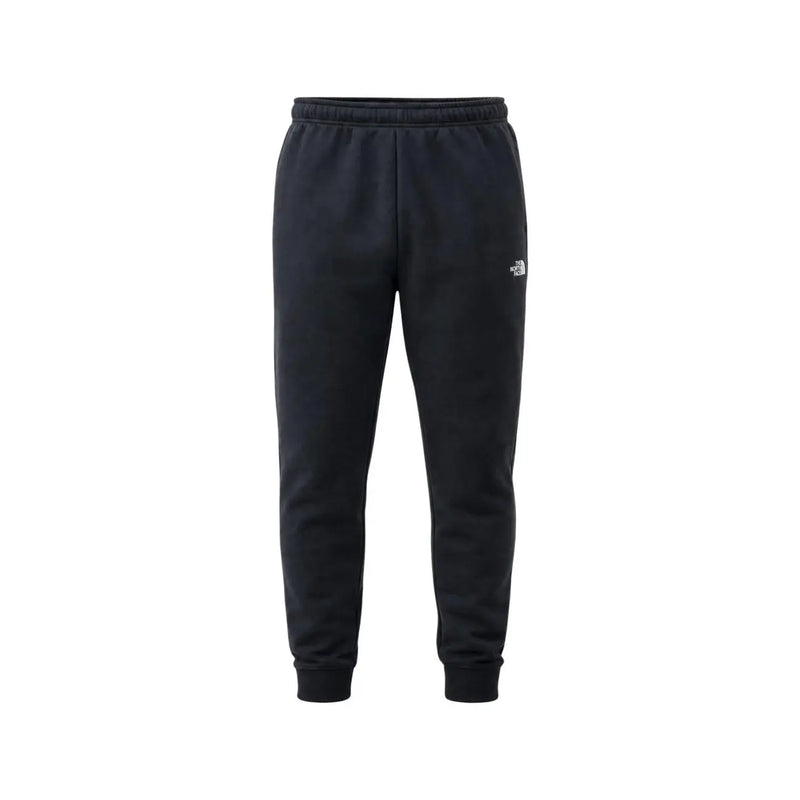 Schwarze Jogginghose aus Baumwollfleece von The North Face für Herren mit dezentem weißen Logo am linken Oberschenkel