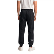 Schwarze The North Face Herren-Jogginghose aus Baumwollfleece mit weißem Logo am linken Bein