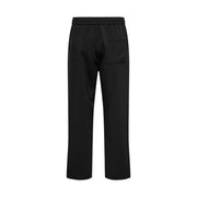 Only Schwarze Herrenhose von and sons aus Viskosemischgewebe mit weitem Bein, Kordelzugbund und einer einzelnen Vordertasche