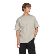 Only grünes Baumwoll-T-Shirt von and sons für Herren, lockere Passform, aus hellbeigem, locker geschnittenem Baumwollstoff mit Rundhalsausschnitt