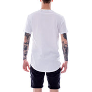 Only Weißes Baumwoll-T-Shirt für Herren von and Sons mit Rundhalsausschnitt, kurzen Ärmeln, lockerer Passform und abgerundetem Saum