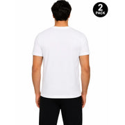Roberto Cavalli Herren-Baumwollunterhemd, weiß, Kurzarm, klassischer Rundhalsausschnitt t-shirt Vorderansicht