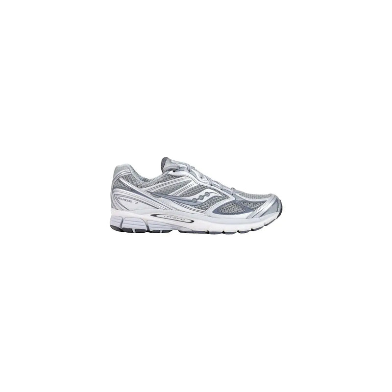 Silber und Weiß saucony Ride 3 Laufschuh mit Mesh-Obermaterial und Gummisohle, Damen-Sneaker in Grau, Textil, Progrid Guide 7