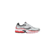 Silber und Rot Saucony Weiße Damen-Laufschuhe Progrid Omni 9 aus Synthetik mit Mesh-Obermaterial und schwarzen Akzenten