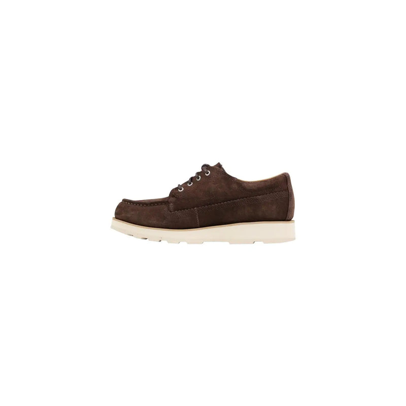 Timberland men lace ups brown suede shoe with white rubber sole ideal for spring and summer wear