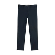 Tommy Hilfiger Dunkelblaue, schmal geschnittene Chino-Hose aus Baumwolle für Herren mit Webstruktur und klassischem Knopfverschluss.