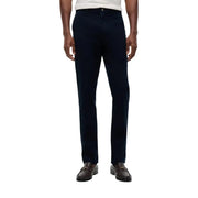 Tommy Hilfiger Herren-Baumwollhose in Dunkelblau mit elegantem, geradem Bein und dezenten Ziernähten