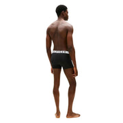 Schwarze Tommy Hilfiger Herren-Boxershorts aus kühlendem Nylon mit weißem Logobund