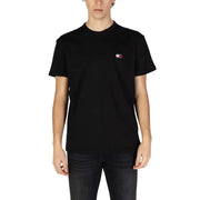 Black crew neck T-shirt from Tommy Hilfiger Men’s White Organic Cotton collection