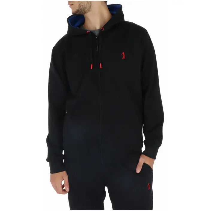 Black hooded sweatshirt with red accents from U.S. Golf Club for comfort and style