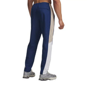 Under Armour Herren-Polyesterhose in Marineblau und Beige mit seitlichen Einsätzen für sportliche Aktivitäten