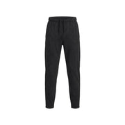 Under armour Herren-Fleece-Jogginghose aus schwarzem Baumwollmischgewebe mit elastischem Bund und Kordelzug, Vorderansicht