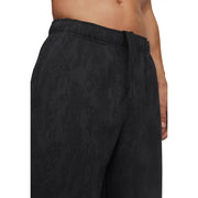 Under armour Herren-Fleece-Jogginghose, schwarz, aus Baumwollmischgewebe, mit strukturiertem Stoff und Kordelzugbund