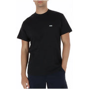 Schwarzes Vans Herren-T-Shirt, Kurzarm, Rundhalsausschnitt, Baumwolle, mit kleinem weißen Logo auf der linken Brust