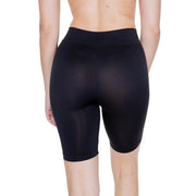 Vero Moda Schwarze Damen-Radlerhose aus Nylon zum Hineinschlüpfen mit hohem, elastischem Bund und glattem, dehnbarem Material